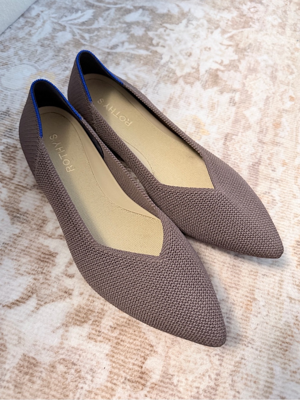 Rothy’s The Point II in Beechwood colour Size 10